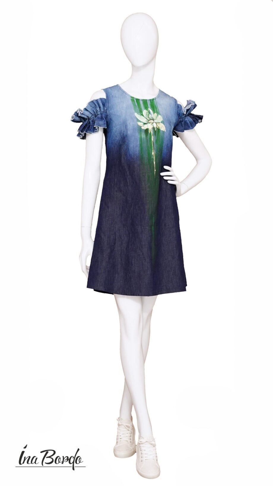 Rochie din denim, unicat - INARO 243